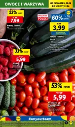 Gazetka promocyjna Lidl - GAZETKA - Gazetka - ważna od 22.06 do 22.06.2024 - strona 21 - produkty: Warzywa, Maliny, Owoce, Pomidory