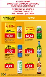 Gazetka promocyjna Lidl - GAZETKA - Gazetka - ważna od 22.06 do 22.06.2024 - strona 40 - produkty: Piwo, Kasztelan, Tyskie, Perła