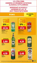 Gazetka promocyjna Lidl - GAZETKA - Gazetka - ważna od 22.06 do 22.06.2024 - strona 41 - produkty: Piwo, Heineken, Warka