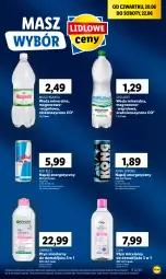 Gazetka promocyjna Lidl - GAZETKA - Gazetka - ważna od 22.06 do 22.06.2024 - strona 49 - produkty: Makijaż, Mus, Napój energetyczny, Red Bull, Płyn micelarny, Muszynianka, Garnier, Woda mineralna, Woda, Napój, Magnez