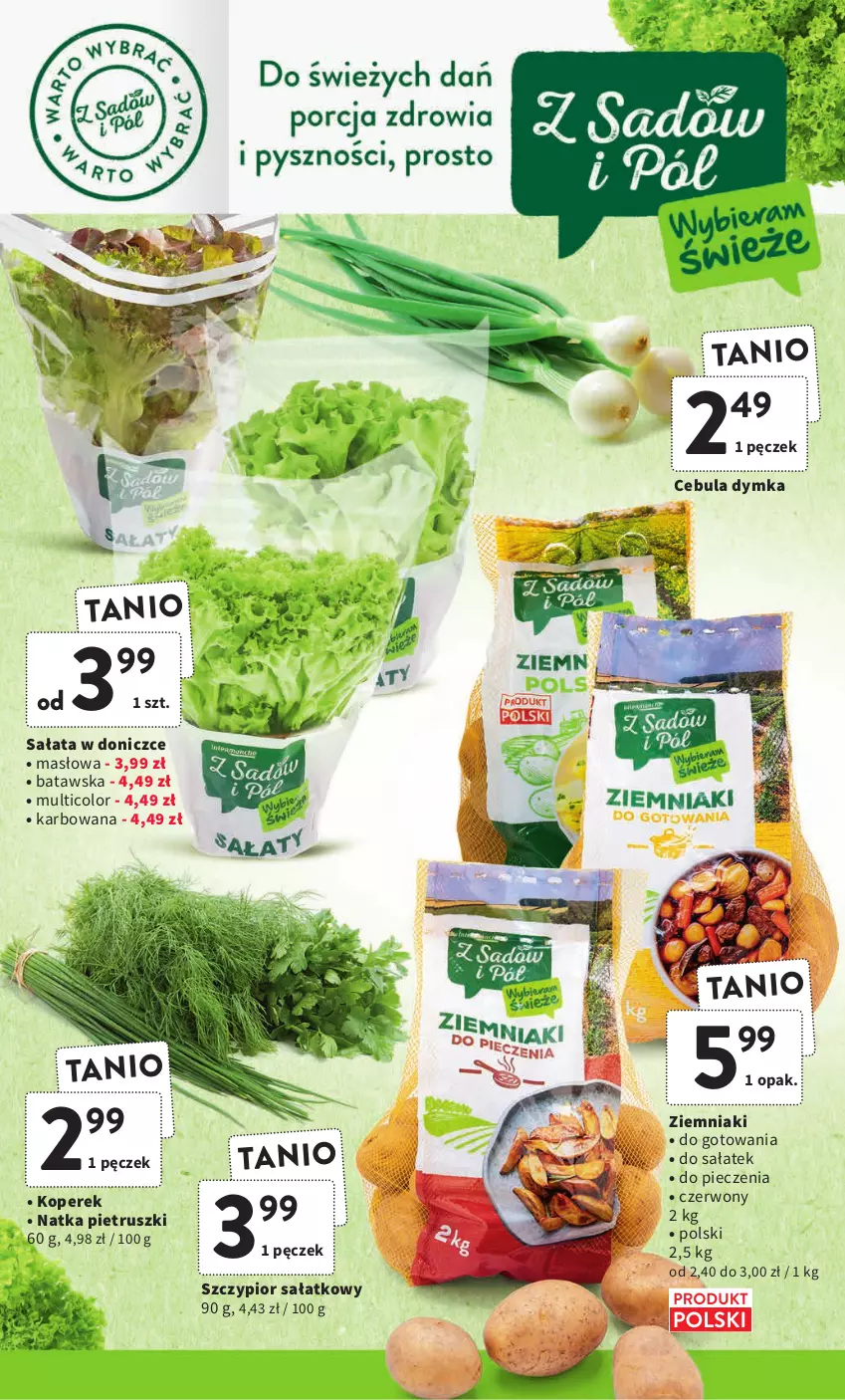 Gazetka promocyjna Intermarche - Gazetka Intermarche - ważna 03.01 do 11.01.2023 - strona 11 - produkty: Cebula, Masło, Natka pietruszki, Piec, Sałat, Ziemniaki