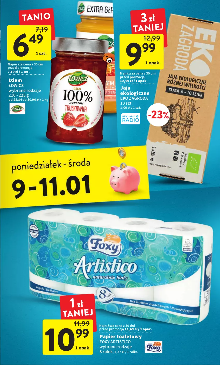 Gazetka promocyjna Intermarche - Gazetka Intermarche - ważna 03.01 do 11.01.2023 - strona 31 - produkty: Dżem, Foxy, Jaja, Papier, Papier toaletowy