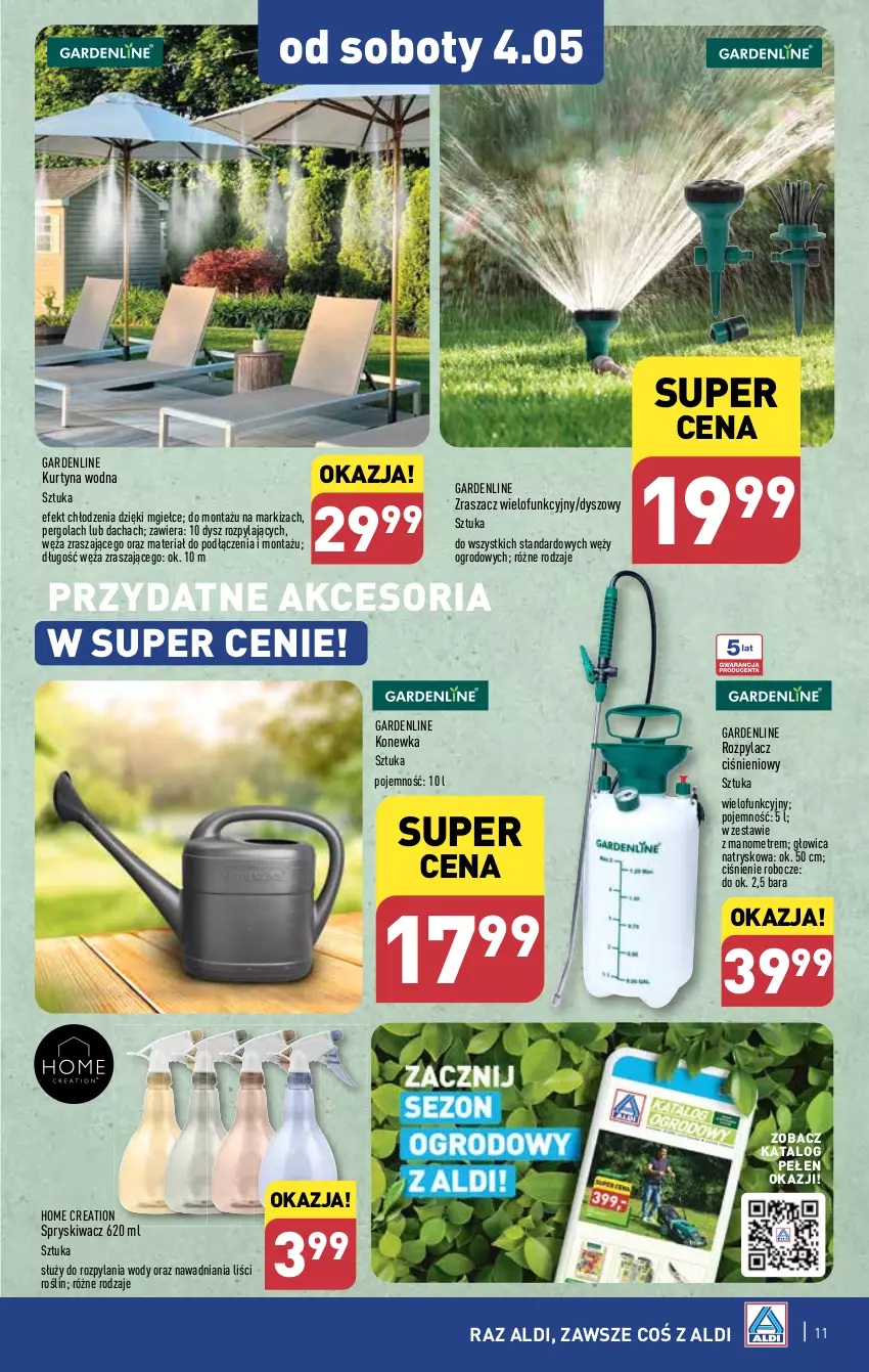 Gazetka promocyjna Aldi - Artykuły przemysłowe i tekstylia - ważna 29.04 do 04.05.2024 - strona 11 - produkty: Konewka, Markiza