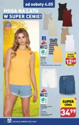 Gazetka promocyjna Aldi - Artykuły przemysłowe i tekstylia - Gazetka - ważna od 04.05 do 04.05.2024 - strona 8 - produkty: Top, Szorty, Moda, Fa