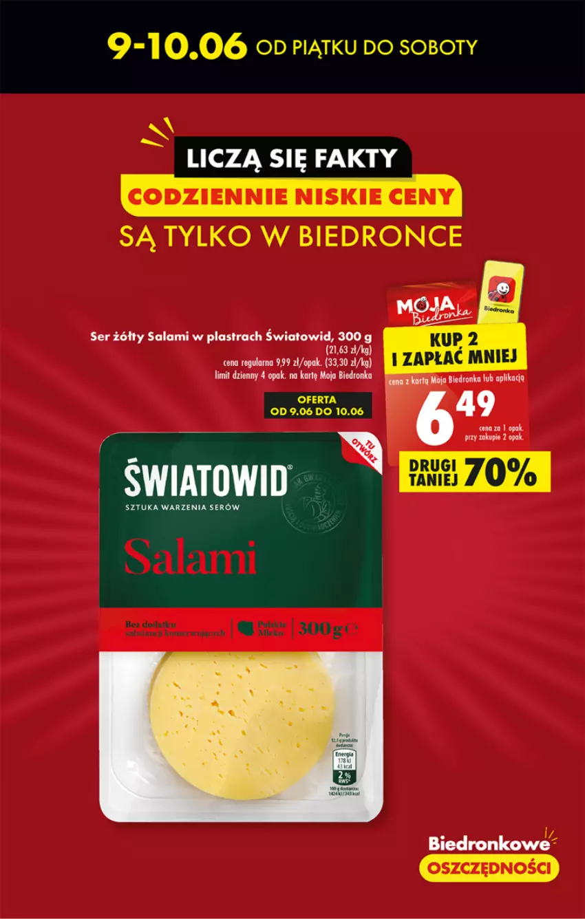 Gazetka promocyjna Biedronka - ważna 08.06 do 14.06.2023 - strona 11 - produkty: Salami, Ser