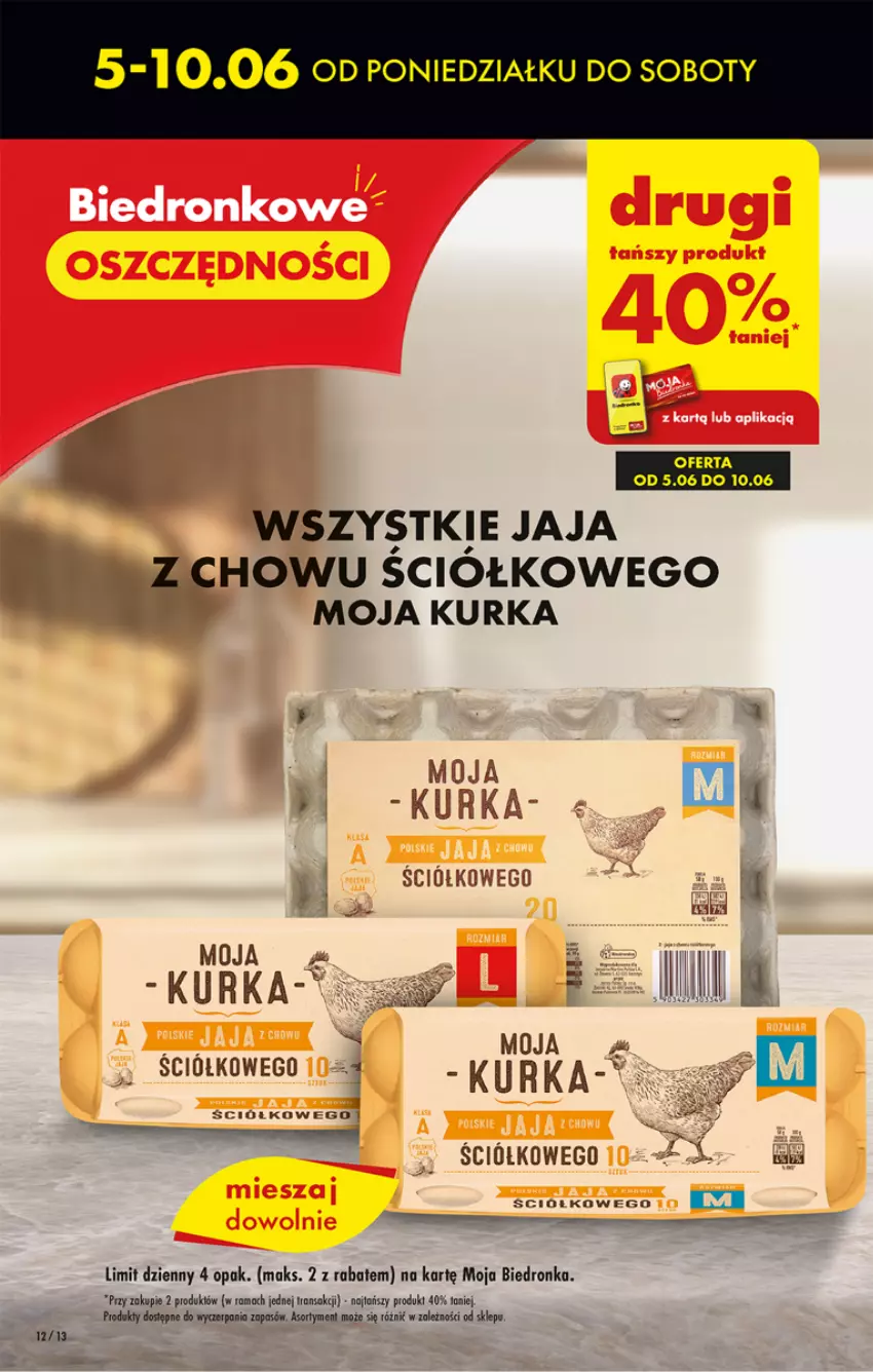 Gazetka promocyjna Biedronka - ważna 08.06 do 14.06.2023 - strona 12 - produkty: Jaja, Rama, Ser, Tran