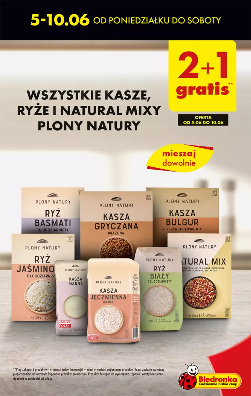 Gazetka promocyjna Biedronka - ważna 08.06 do 14.06.2023 - strona 15 - produkty: Fa, Gry, Kasza, Kasza gryczana, LG, Ryż, Ryż biały, Tran