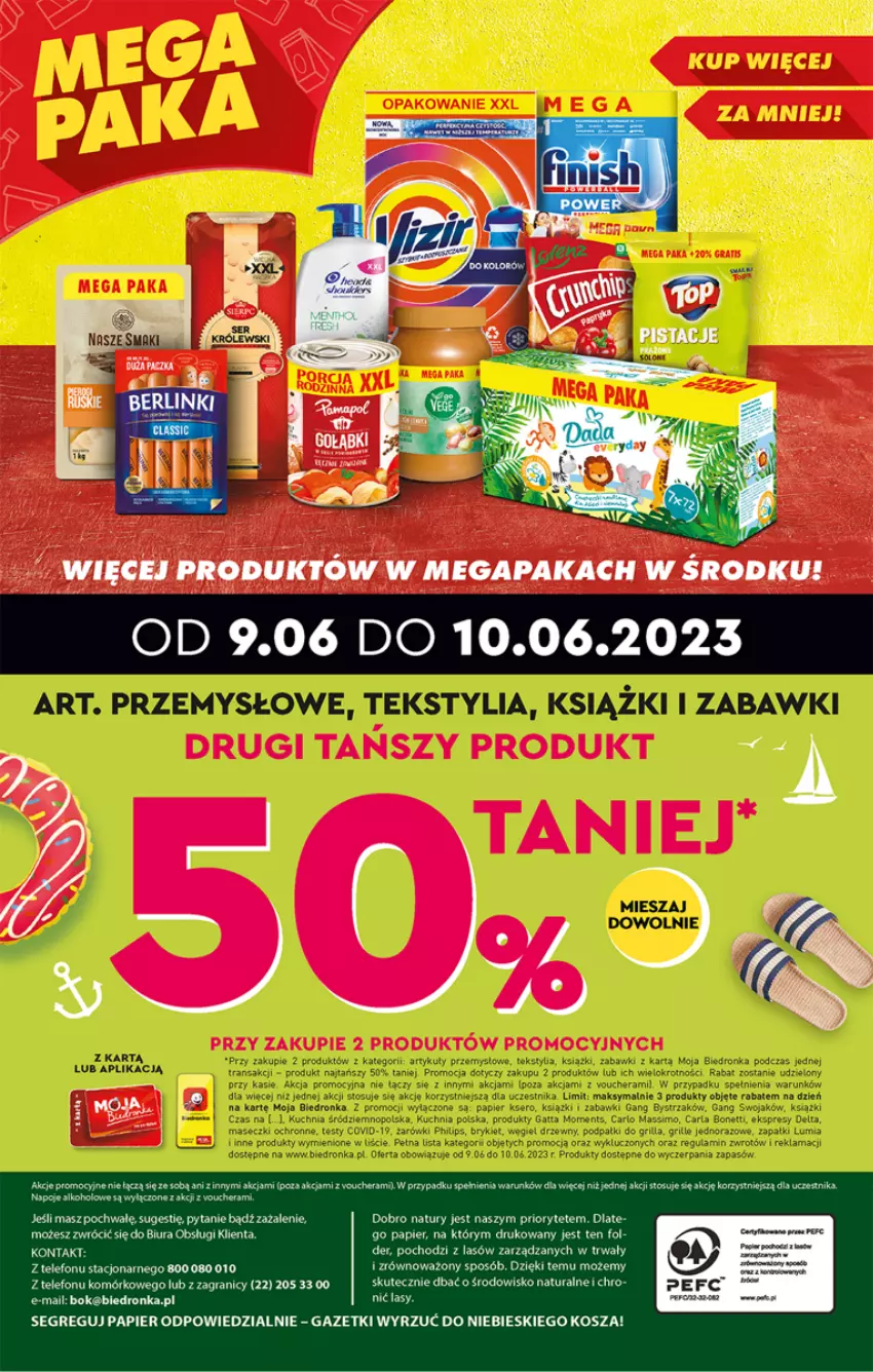 Gazetka promocyjna Biedronka - ważna 08.06 do 14.06.2023 - strona 56 - produkty: Gatta, Grill, Kuchnia, Papier, Philips, Ser, Waga