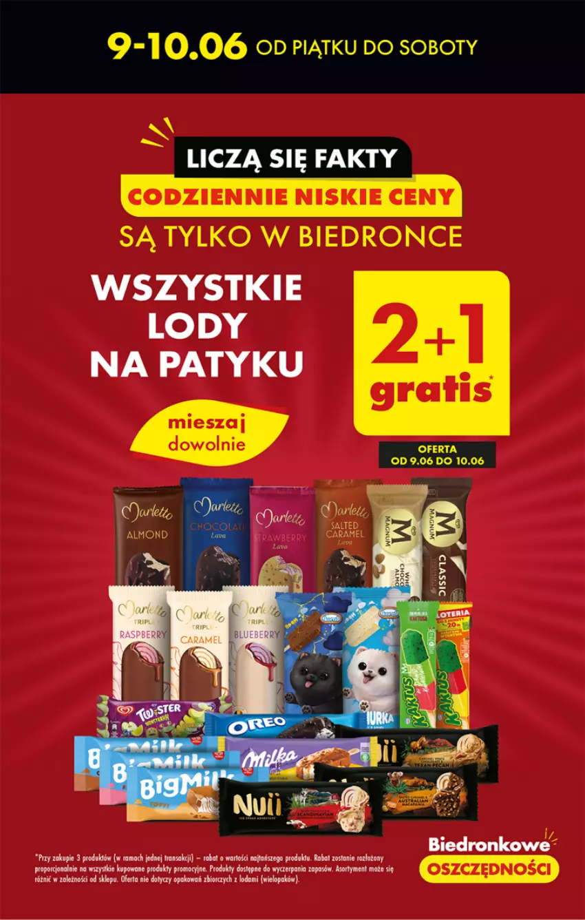 Gazetka promocyjna Biedronka - ważna 08.06 do 14.06.2023 - strona 7 - produkty: Lody, Por