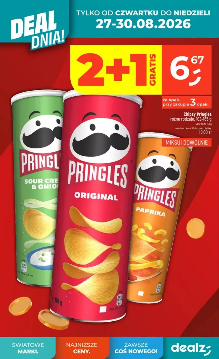 Gazetka promocyjna Dealz - DEAL DNIA - ważna 27.08 do 02.09.2026 - strona 2 - produkty: Chipsy, Pringles