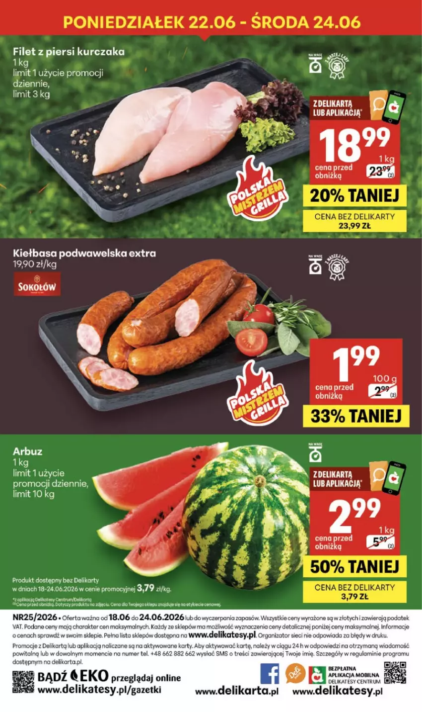 Gazetka promocyjna Delikatesy Centrum - Franczyza DC25 Czwartek - ważna 18.06 do 24.06.2026 - strona 40 - produkty: Fa, Gra, Rum, Sok, Sokołów, Wawel