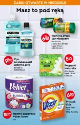 Gazetka promocyjna Żabka - Gazetka - ważna od 15.03 do 15.03.2022 - strona 44 - produkty: Jan Niezbędny, Naturell, Listerine, Papier, Worki na śmieci, Velvet, Vizir, Płyn do płukania, Ręcznik, Eleo, Worki na śmiec, Podpaski, Naturella