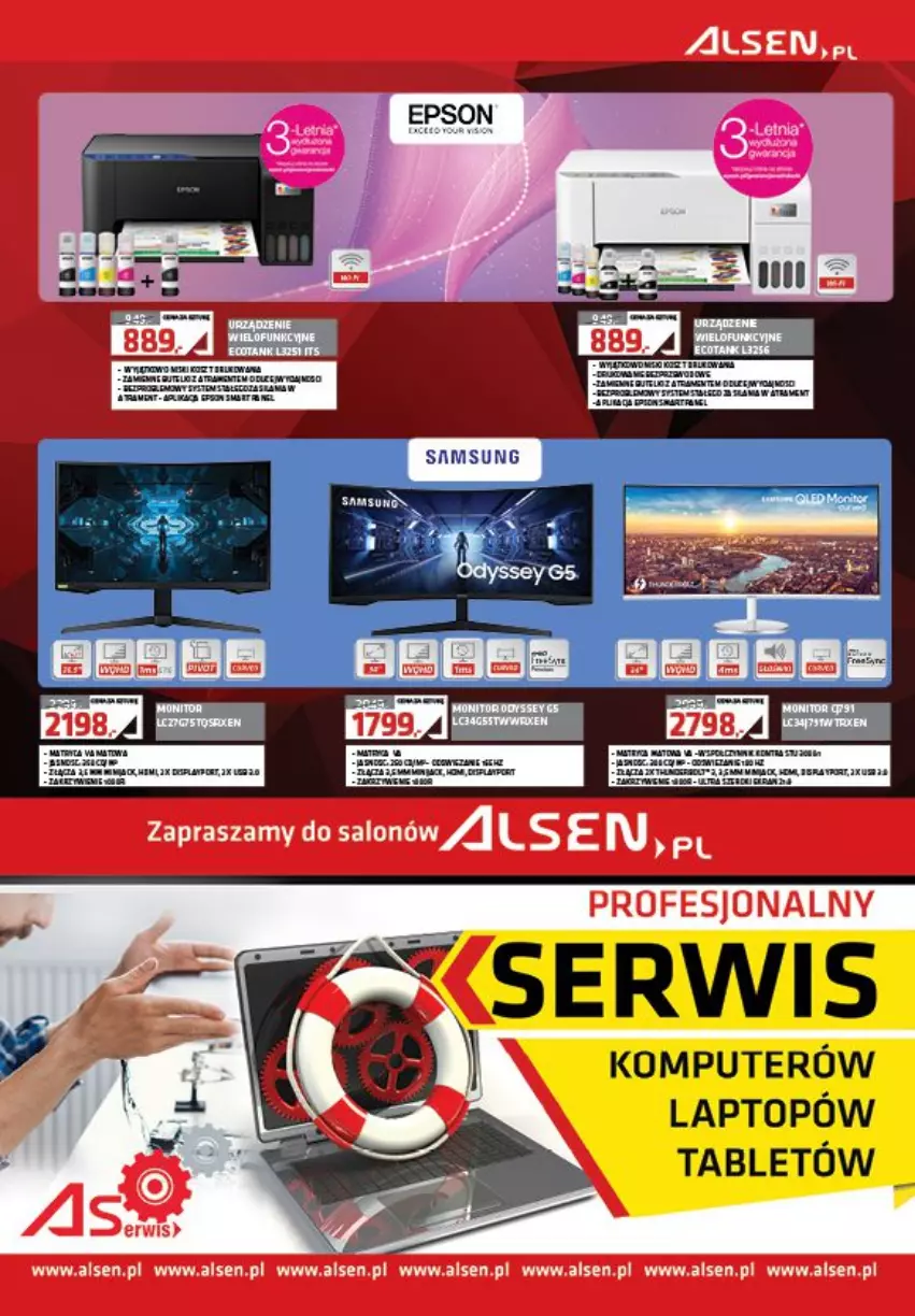 Gazetka promocyjna Alsen - Gazetka Alsen - ważna 01.04 do 30.04.2022 - strona 9 - produkty: Komputer, Por, Ser, Tablet, Top