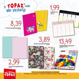 Gazetka promocyjna Topaz - Gazetka - Gazetka - ważna od 21.09 do 21.09.2022 - strona 12 - produkty: Top, Ser, Por, Papier