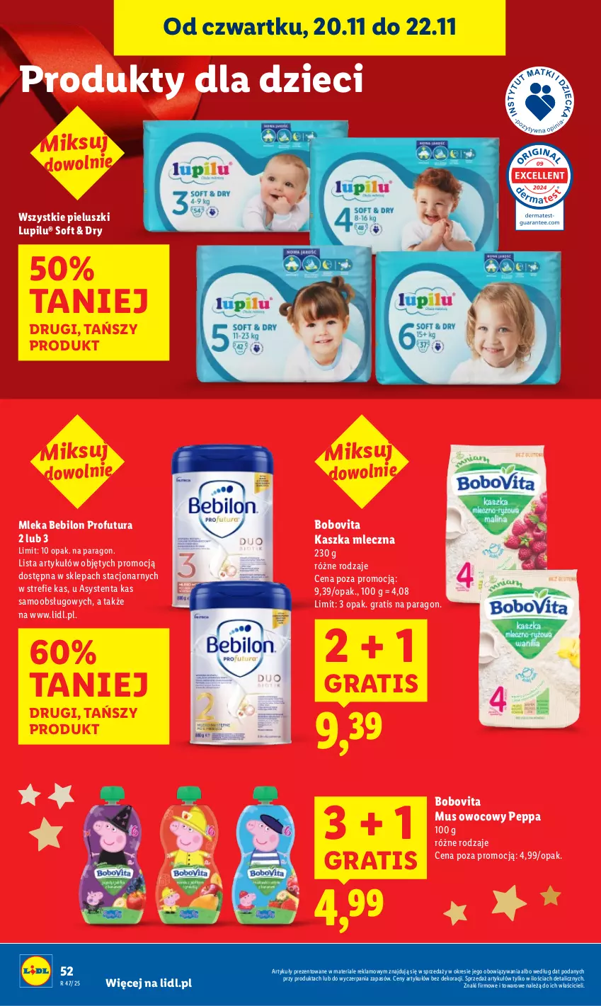 Gazetka promocyjna Lidl - GAZETKA - ważna 20.11 do 22.11.2025 - strona 56 - produkty: BEBILON, BoboVita, Dzieci, Gra, Mus