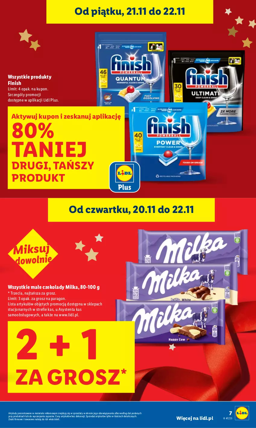 Gazetka promocyjna Lidl - GAZETKA - ważna 20.11 do 22.11.2025 - strona 7 - produkty: Finish, Milka