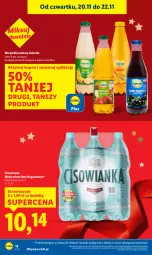 Gazetka promocyjna Lidl - GAZETKA - Gazetka - ważna od 22.11 do 22.11.2025 - strona 12 - produkty: Woda mineralna, Woda, Cisowianka, Nektar