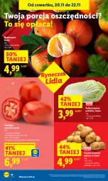 Gazetka promocyjna Lidl - GAZETKA - Gazetka - ważna od 22.11 do 22.11.2025 - strona 20 - produkty: Mandarynki, Por, Ziemniaki, Frytki, Pomidory