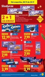 Gazetka promocyjna Lidl - GAZETKA - Gazetka - ważna od 22.11 do 22.11.2025 - strona 35 - produkty: Ciastka, Gin, Sati, Kawa, Delicje, Oreo, Milka