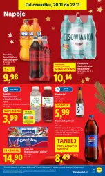 Gazetka promocyjna Lidl - GAZETKA - Gazetka - ważna od 22.11 do 22.11.2025 - strona 43 - produkty: Sok, Gra, Kolagen, Granat, Kawa, Coca-Cola, Napoje, Wazon, Pepsi, Fanta, Woda mineralna, Woda, Sprite, Napój, Cisowianka, Fa