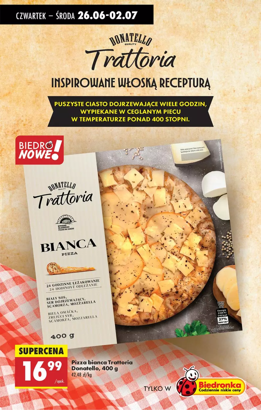 Gazetka promocyjna Biedronka - Od Czwartku - ważna 26.06 do 02.07.2025 - strona 13 - produkty: Gin, Mozzarella, Piec, Pizza, Ser, Top