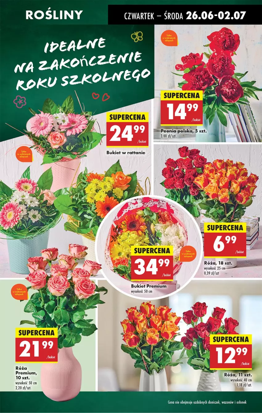 Gazetka promocyjna Biedronka - Od Czwartku - ważna 26.06 do 02.07.2025 - strona 25 - produkty: Bukiet, LG, Róża, Sok, Wazon
