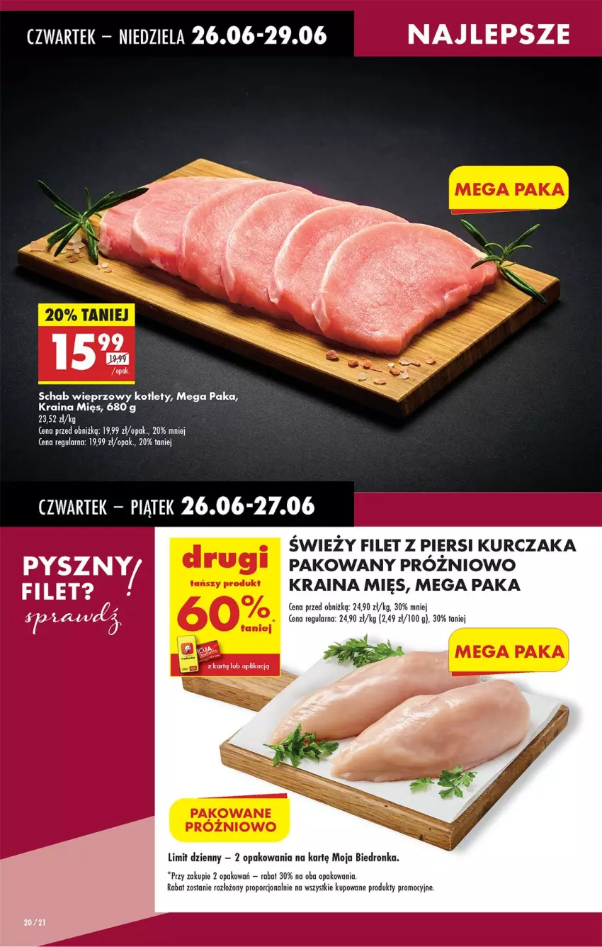 Gazetka promocyjna Biedronka - Od Czwartku - ważna 26.06 do 02.07.2025 - strona 28 - produkty: Filet z piersi kurczaka, Kotlet, Kurczak, Por, Schab wieprzowy