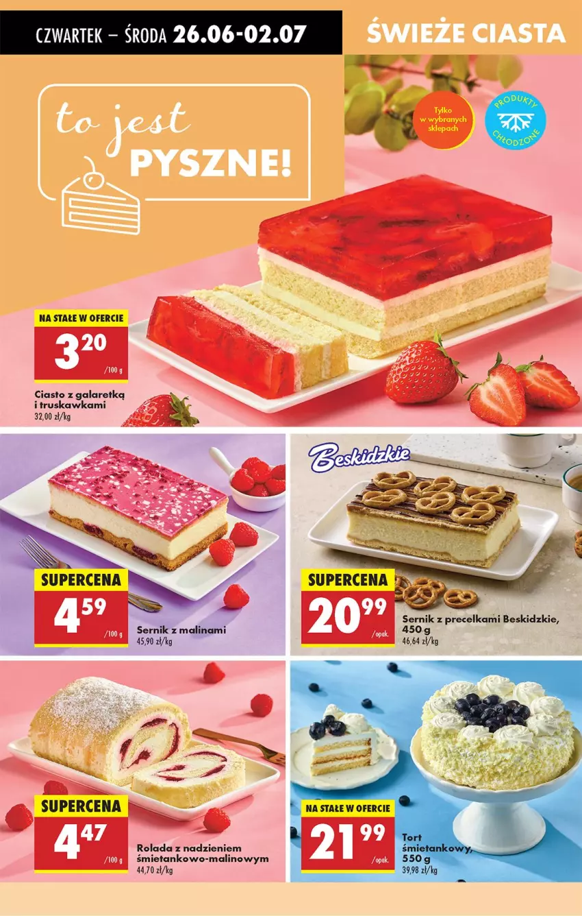 Gazetka promocyjna Biedronka - Od Czwartku - ważna 26.06 do 02.07.2025 - strona 44 - produkty: Beskidzki, Ciasto z galaretką, Fa, Gala, Rolada, Ser
