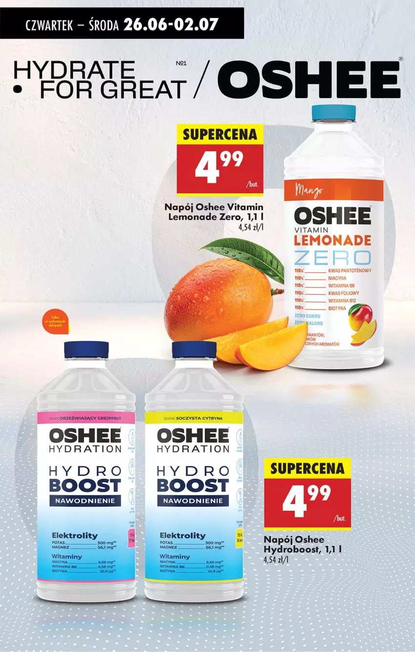 Gazetka promocyjna Biedronka - Od Czwartku - ważna 26.06 do 02.07.2025 - strona 50 - produkty: Grejpfrut, Napój, Oshee