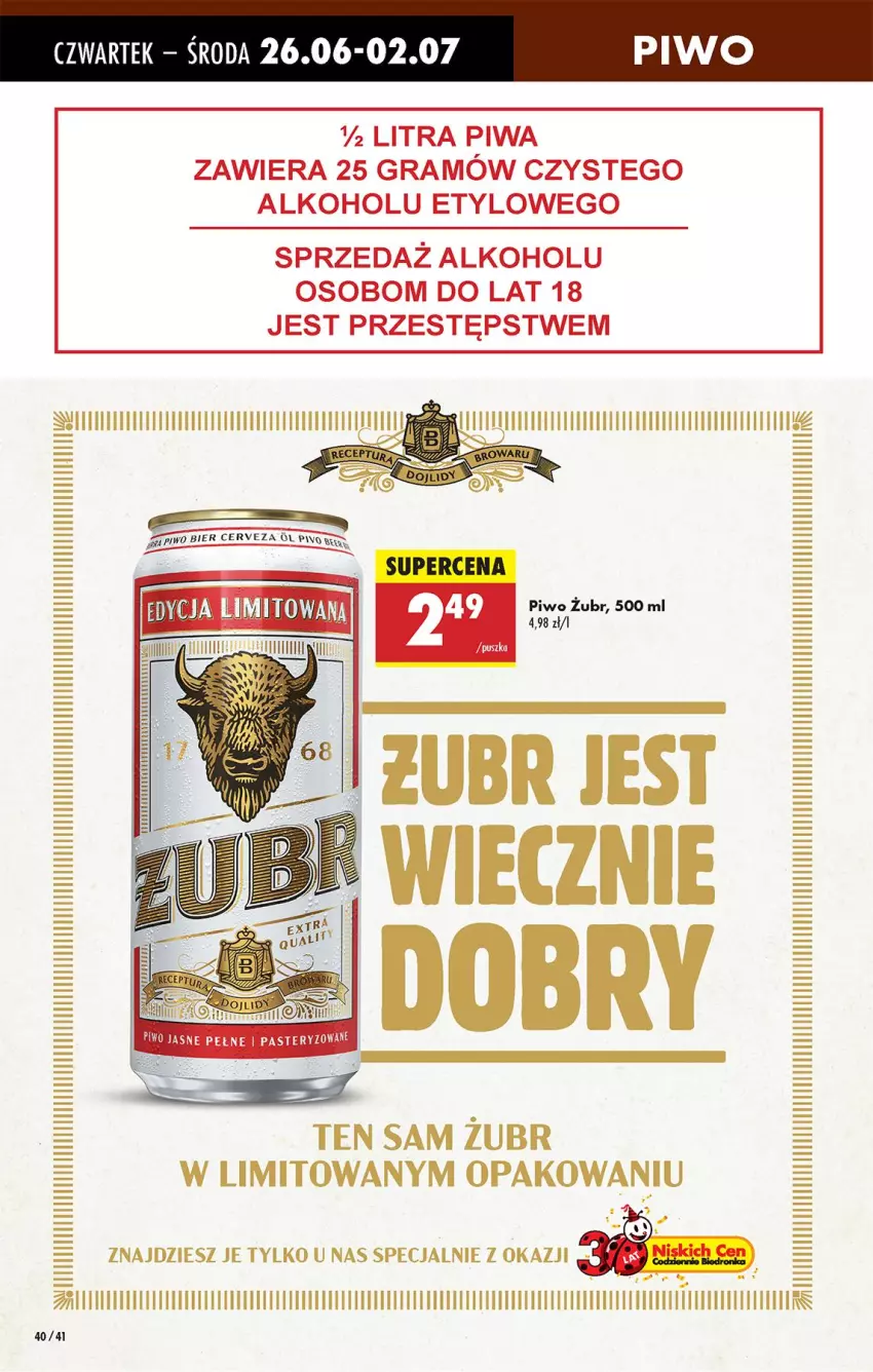 Gazetka promocyjna Biedronka - Od Czwartku - ważna 26.06 do 02.07.2025 - strona 52 - produkty: Fa, Gra, LG, Piwa, Piwo