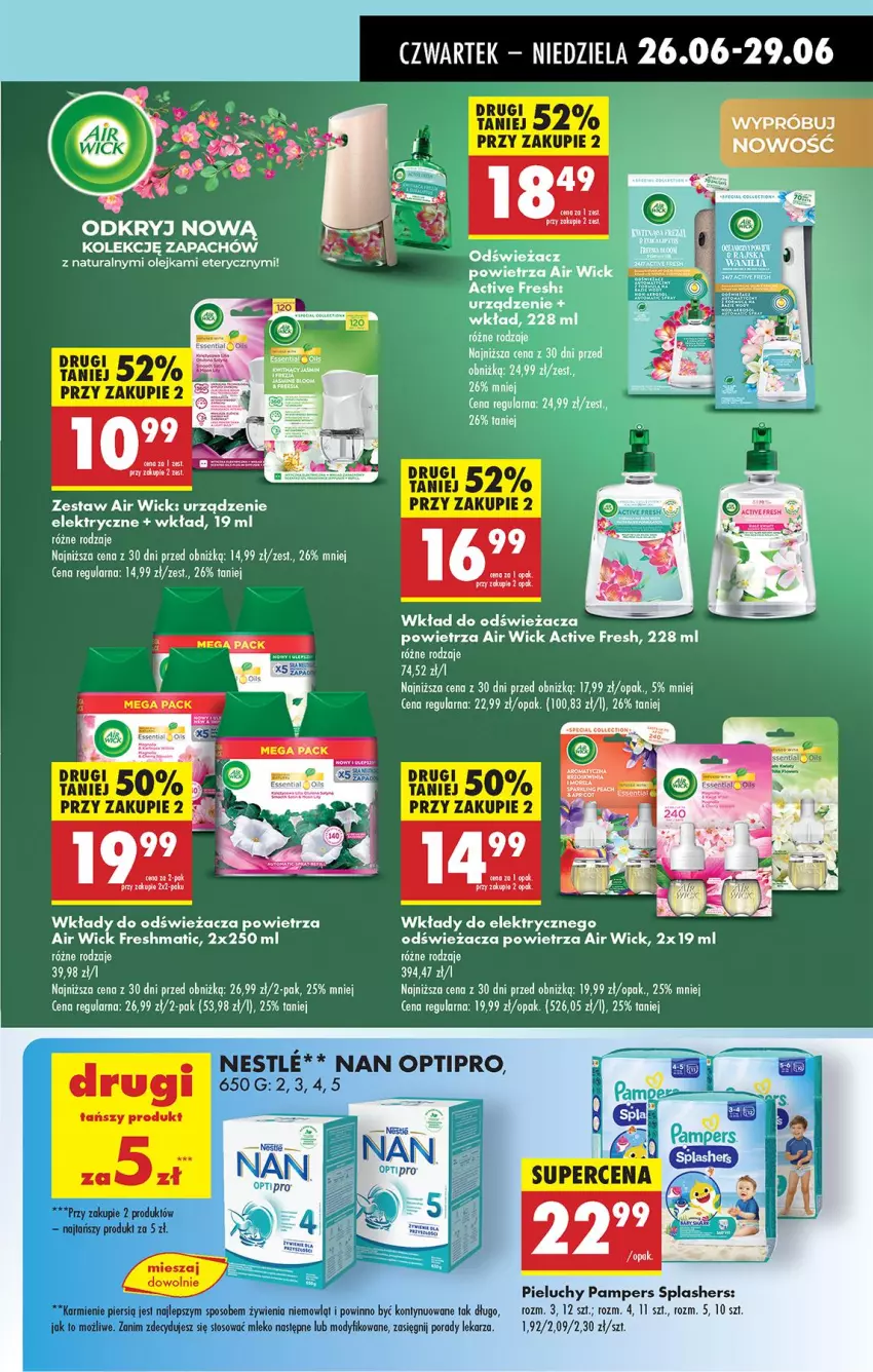 Gazetka promocyjna Biedronka - Od Czwartku - ważna 26.06 do 02.07.2025 - strona 57 - produkty: Air Wick, Karmi, Mleko, NAN Optipro, O nas, Olej, Pampers, Pieluchy, Por