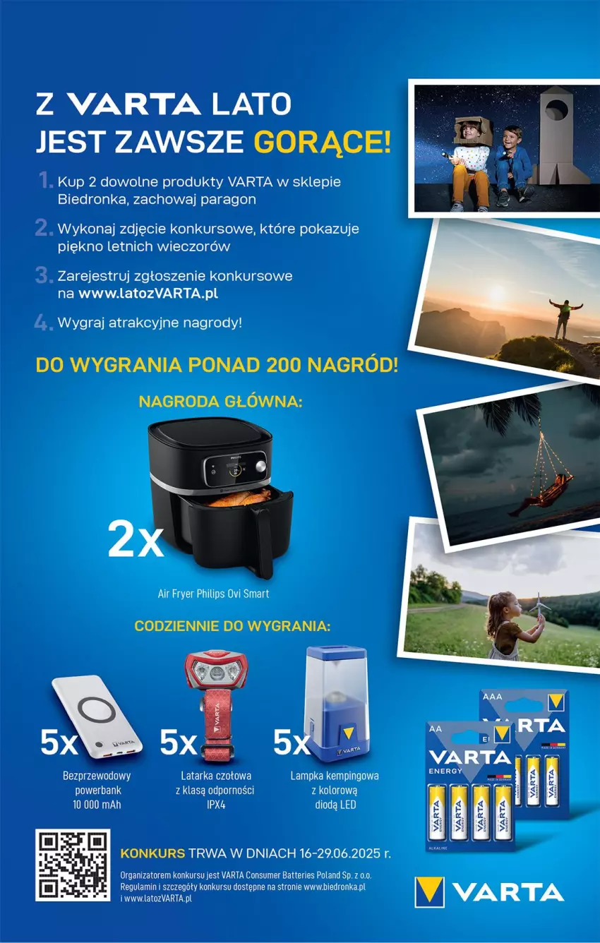 Gazetka promocyjna Biedronka - Od Czwartku - ważna 26.06 do 02.07.2025 - strona 64 - produkty: Gra, Latarka, Latarka czołowa, Philips, Por, Tarka, Varta, Wibo