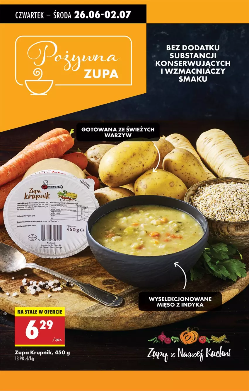 Gazetka promocyjna Biedronka - Od Czwartku - ważna 26.06 do 02.07.2025 - strona 66 - produkty: Fa, Krupnik, Mięso, Mięso z indyka, Ser