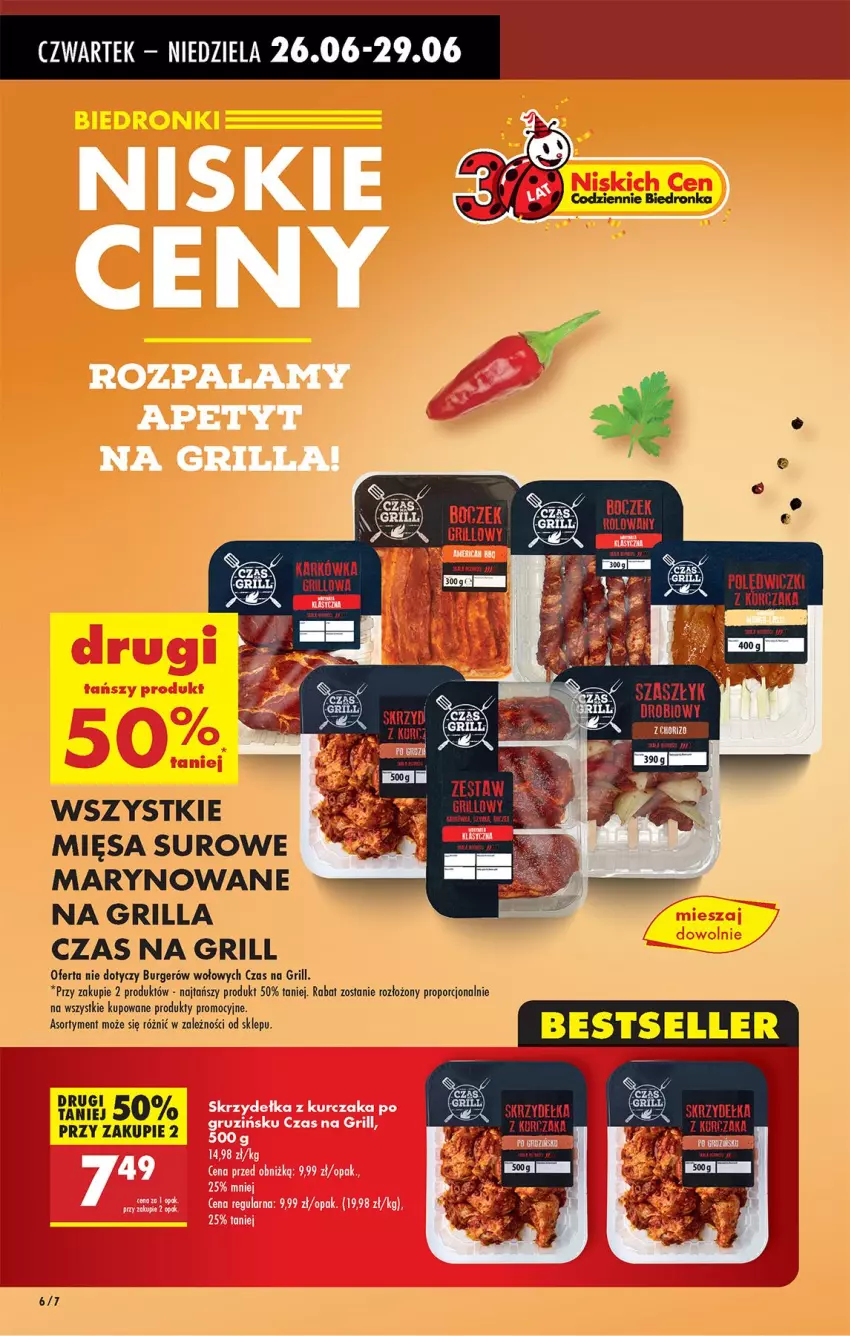 Gazetka promocyjna Biedronka - Od Czwartku - ważna 26.06 do 02.07.2025 - strona 8 - produkty: Burger, Grill, Kurczak, Por