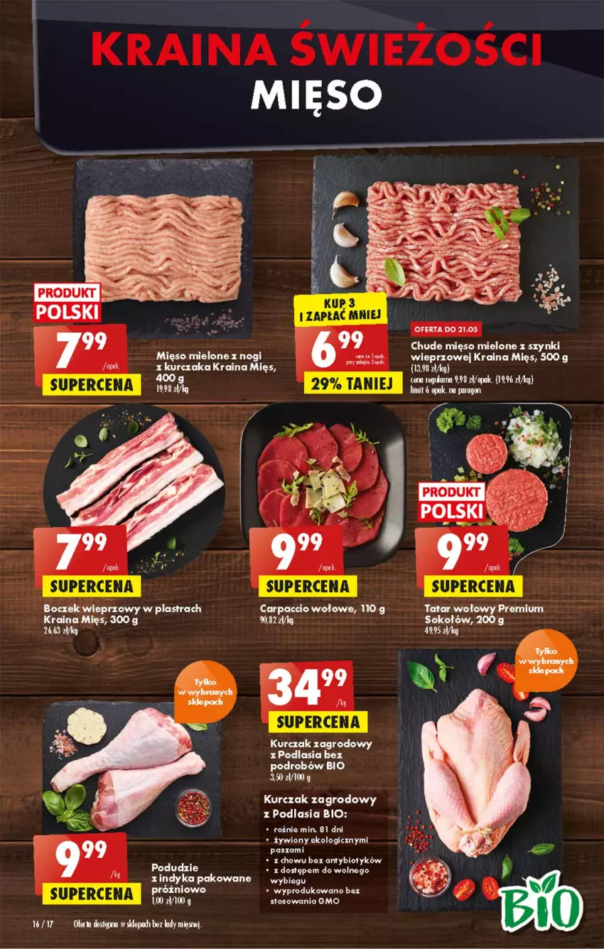 Gazetka promocyjna Biedronka - W tym tygodniu - ważna 19.05 do 25.05.2022 - strona 16 - produkty: Boczek, Boczek wieprzowy, Carpaccio, Grill, Kurczak, Sok, Sokołów, Tatar wołowy