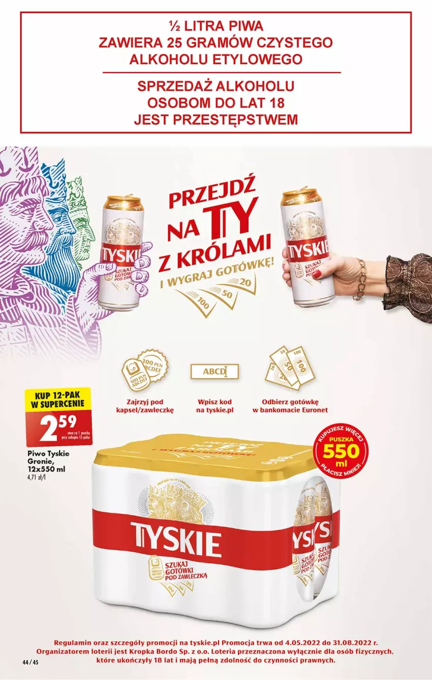 Gazetka promocyjna Biedronka - W tym tygodniu - ważna 19.05 do 25.05.2022 - strona 44 - produkty: Gra, Piwa, Piwo, Tyskie