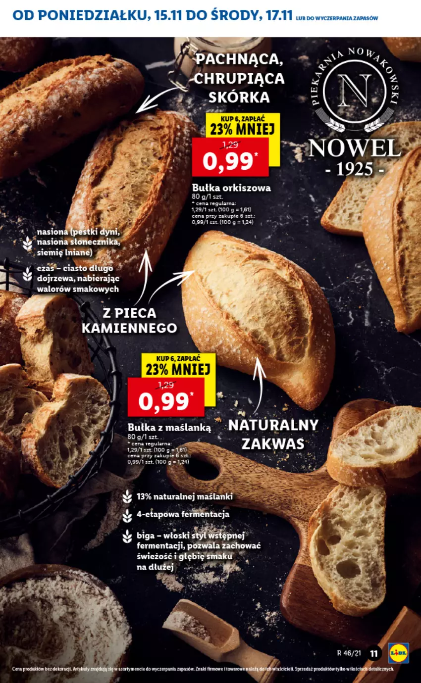 Gazetka promocyjna Lidl - GAZETKA - ważna 15.11 do 17.11.2021 - strona 11 - produkty: Bułka