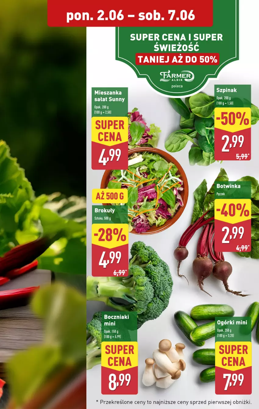 Gazetka promocyjna Aldi - Pełna oferta - ważna 02.06 do 07.06.2025 - strona 5 - produkty: Inka, Mieszanka sałat, Sałat, Szpinak