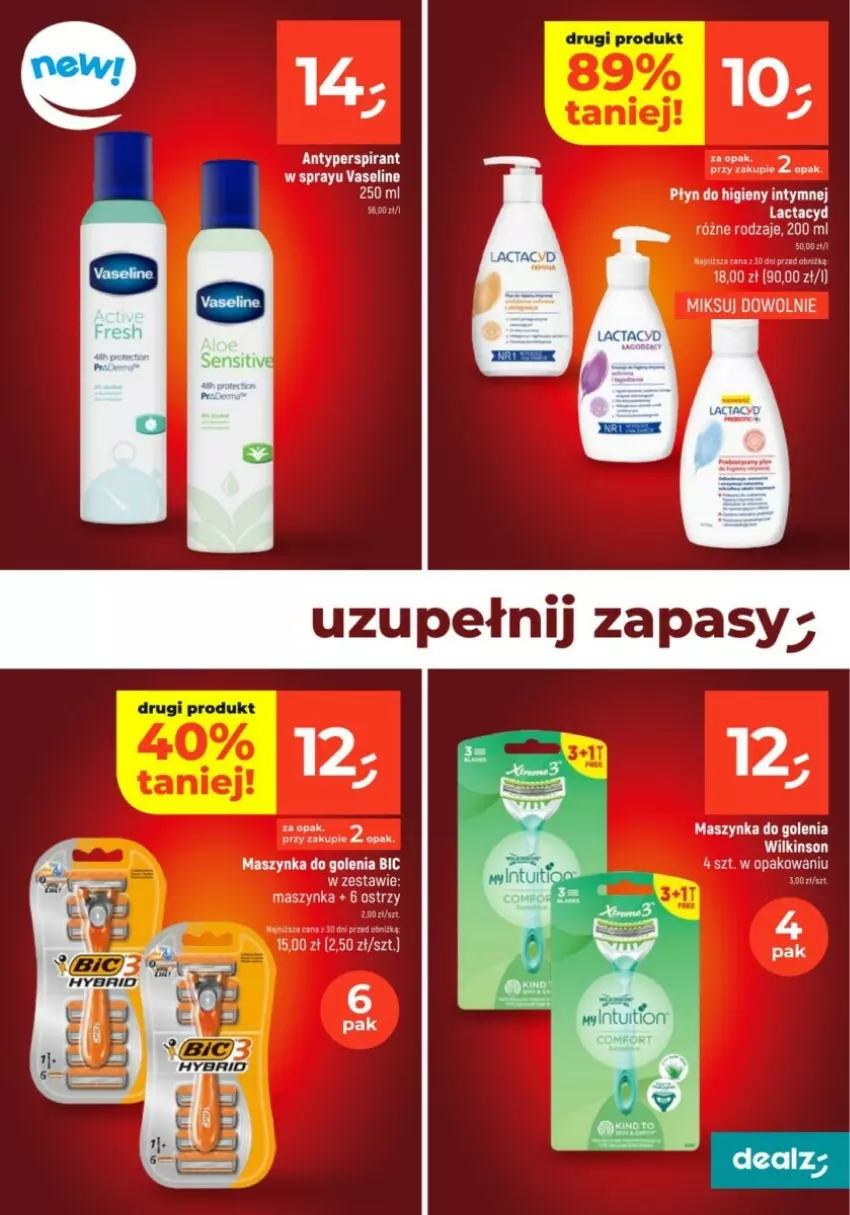 Gazetka promocyjna Dealz - ważna 09.01 do 15.01.2025 - strona 7 - produkty: Antyperspirant, BIC, Maszynka, Maszynka do golenia, Płyn do higieny intymnej, Szynka