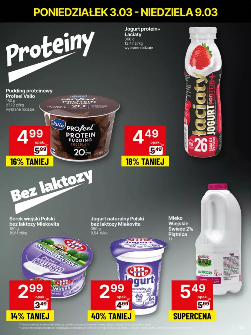 Gazetka promocyjna Delikatesy Centrum - NOWA GAZETKA Delikatesy Centrum od 3 marca! 3-9.03.2025 - ważna 03.03 do 09.03.2025 - strona 45 - produkty: Jogurt