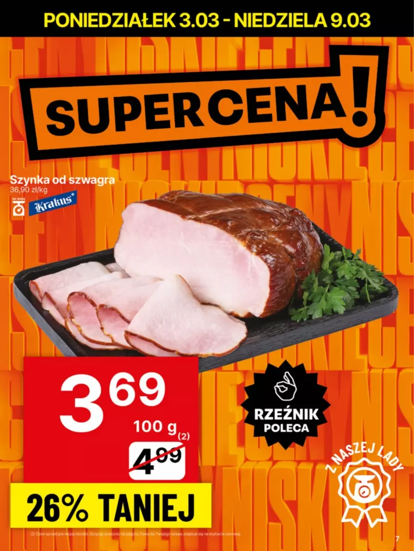 Gazetka promocyjna Delikatesy Centrum - NOWA GAZETKA Delikatesy Centrum od 3 marca! 3-9.03.2025 - ważna 03.03 do 09.03.2025 - strona 7 - produkty: Gra, Szynka