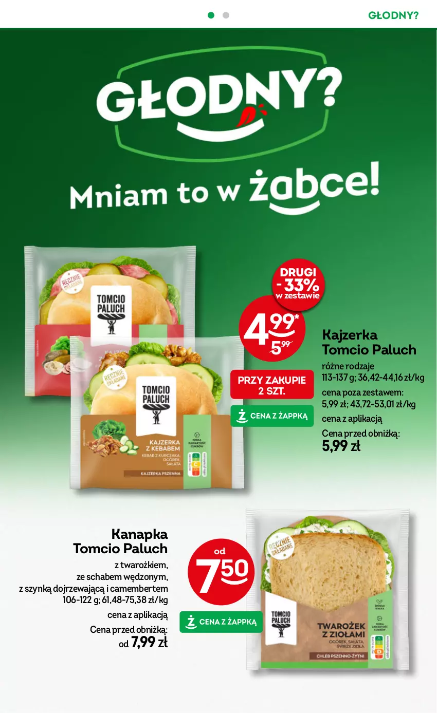 Gazetka promocyjna Żabka - ważna 25.09 do 08.10.2024 - strona 14 - produkty: Camembert, Kajzerka