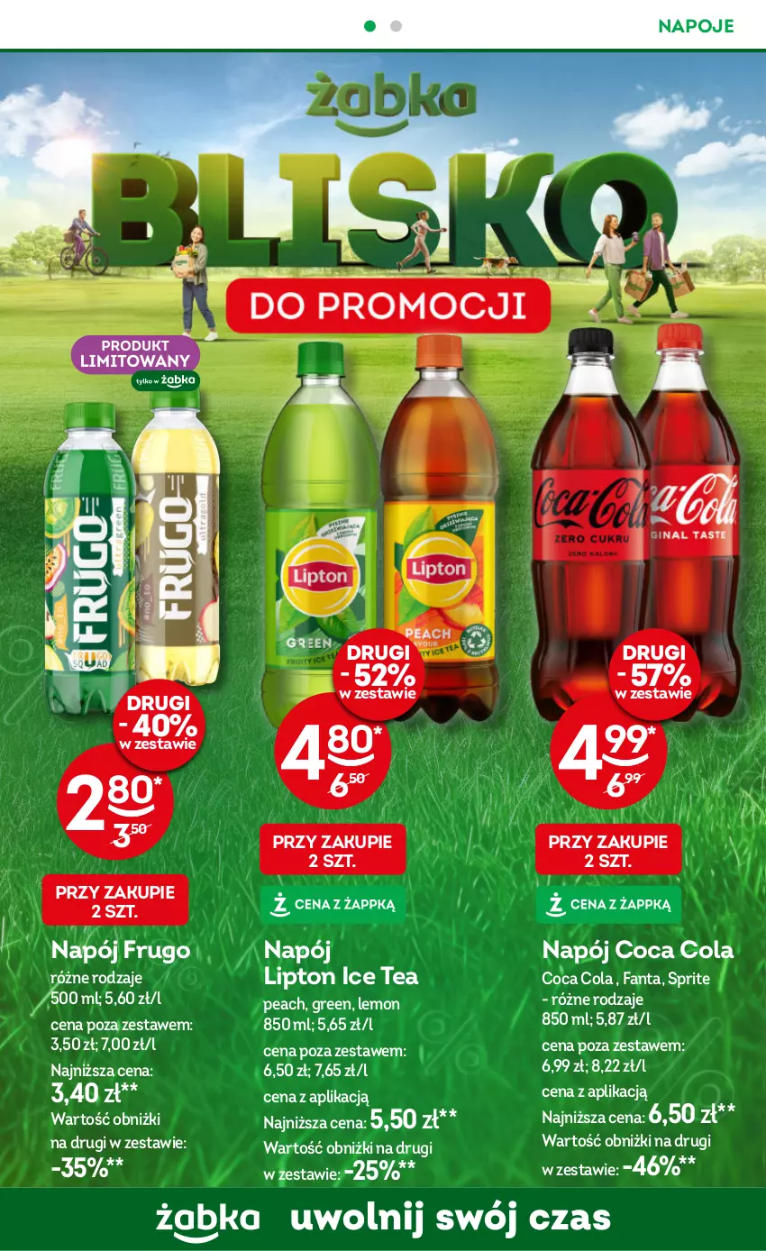 Gazetka promocyjna Żabka - ważna 25.09 do 08.10.2024 - strona 34 - produkty: Fa, Fanta, Ice tea, Lipton, Napój, Napoje, Sprite