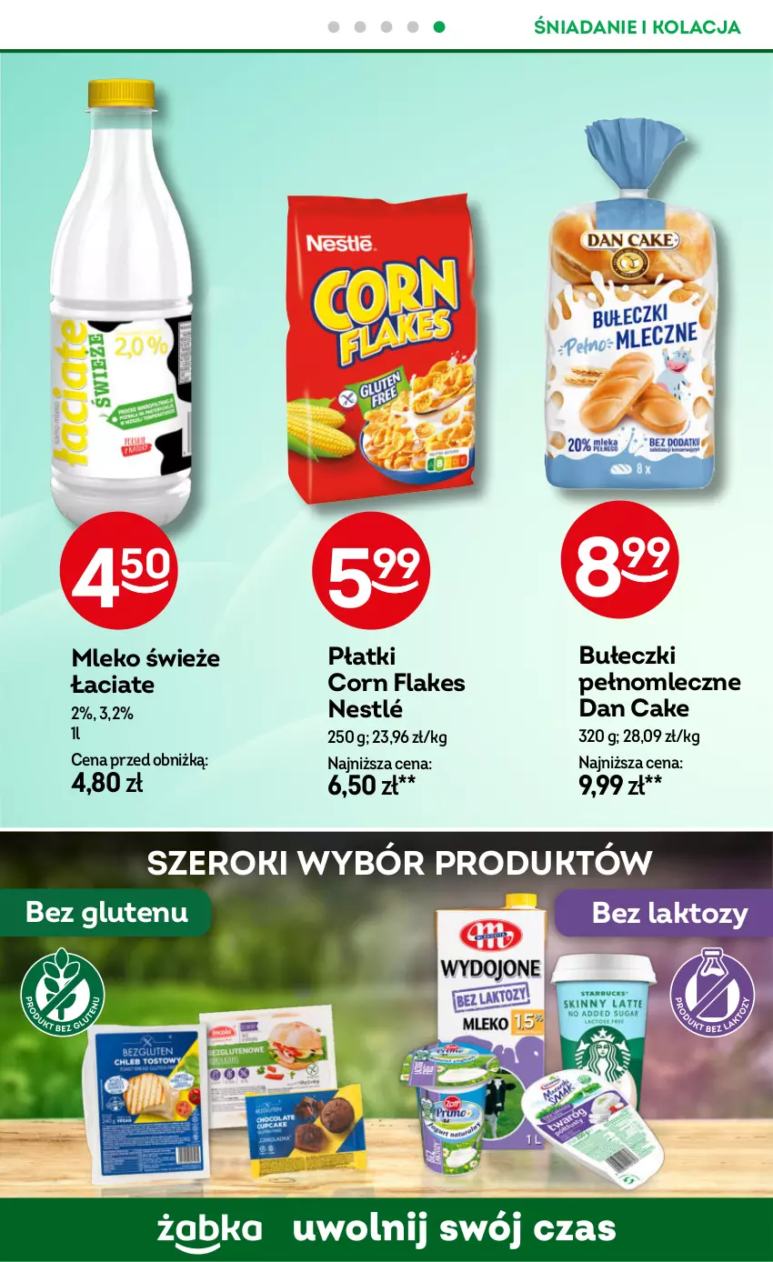 Gazetka promocyjna Żabka - ważna 25.09 do 08.10.2024 - strona 58 - produkty: Bułeczki, Corn flakes, Dan Cake, Mleko, Nestlé