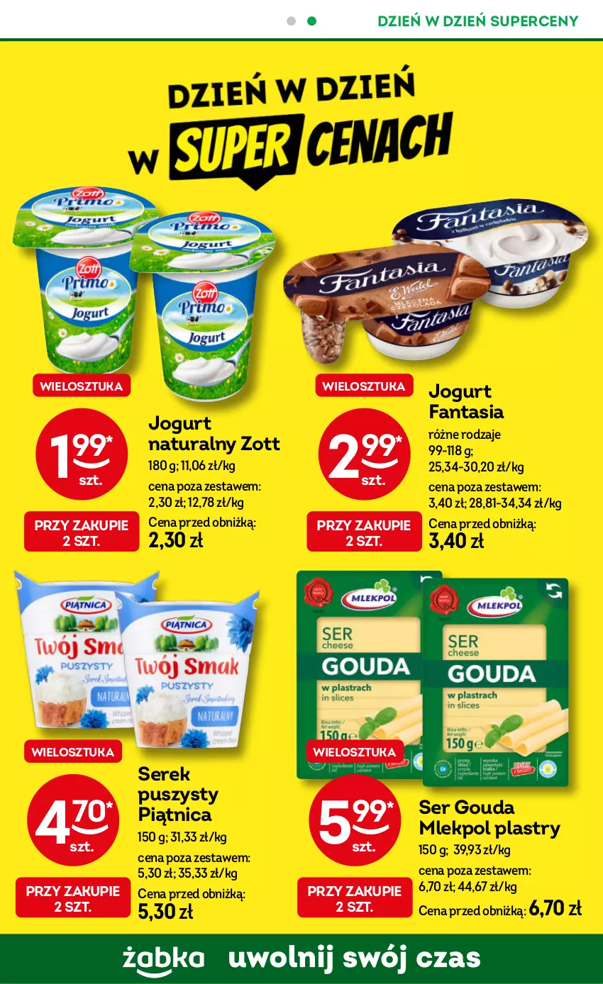 Gazetka promocyjna Żabka - ważna 25.09 do 08.10.2024 - strona 61 - produkty: Fa, Fanta, Gouda, Jogurt, Jogurt naturalny, Piątnica, Ser, Serek, Serek puszysty, Zott