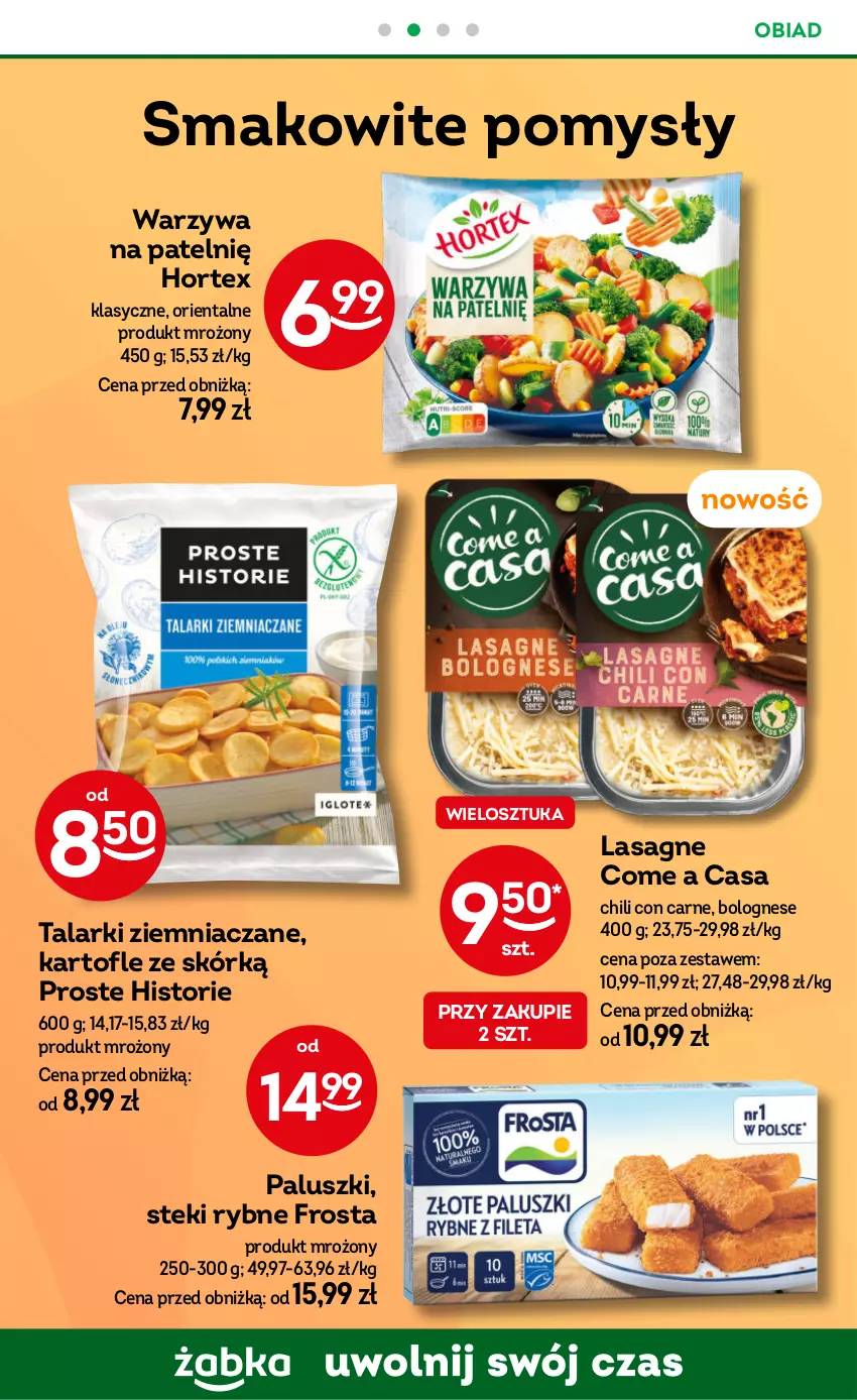 Gazetka promocyjna Żabka - ważna 25.09 do 08.10.2024 - strona 71 - produkty: Frosta, Hortex, Lasagne, Stek, Warzywa