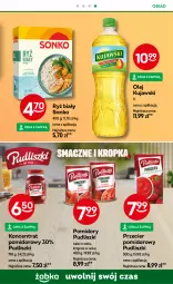 Gazetka promocyjna Żabka - Gazetka - ważna od 08.10 do 08.10.2024 - strona 73 - produkty: Koncentrat pomidorowy, Kujawski, Sok, Ryż, Sonko, Pudliszki, Olej, Pomidory, Ryż biały