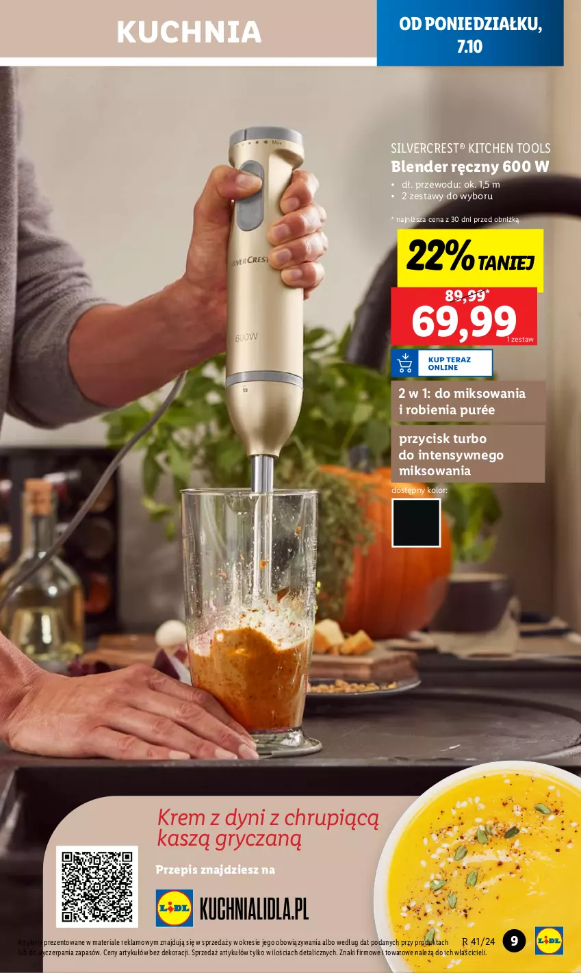 Gazetka promocyjna Lidl - GAZETKA - ważna 07.10 do 12.10.2024 - strona 13 - produkty: Blender, Blender ręczny, Gry, Kuchnia, Pur, Silvercrest