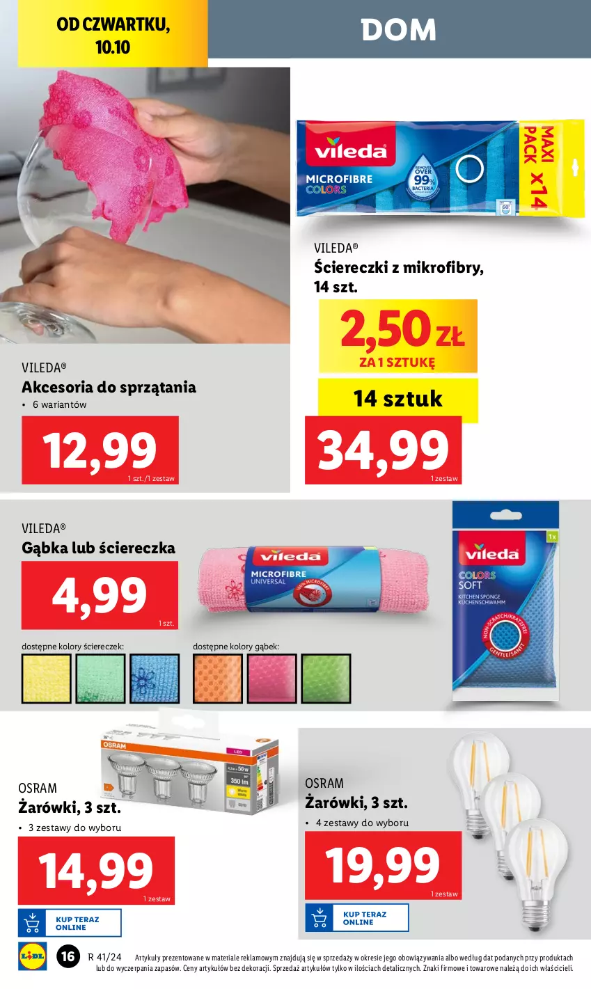 Gazetka promocyjna Lidl - GAZETKA - ważna 07.10 do 12.10.2024 - strona 20 - produkty: Vileda