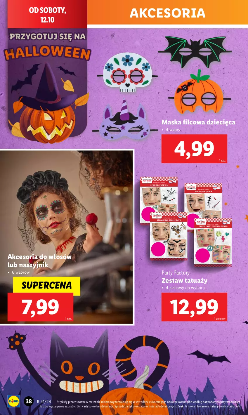 Gazetka promocyjna Lidl - GAZETKA - ważna 07.10 do 12.10.2024 - strona 46 - produkty: Candy, Cars, Dzieci, Fa, Maska, Naszyjnik